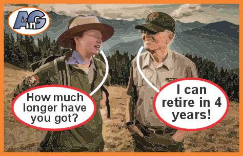 Unhappy park rangers waiting for retirement