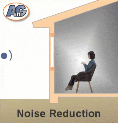 Double-pane windows reduce noise
